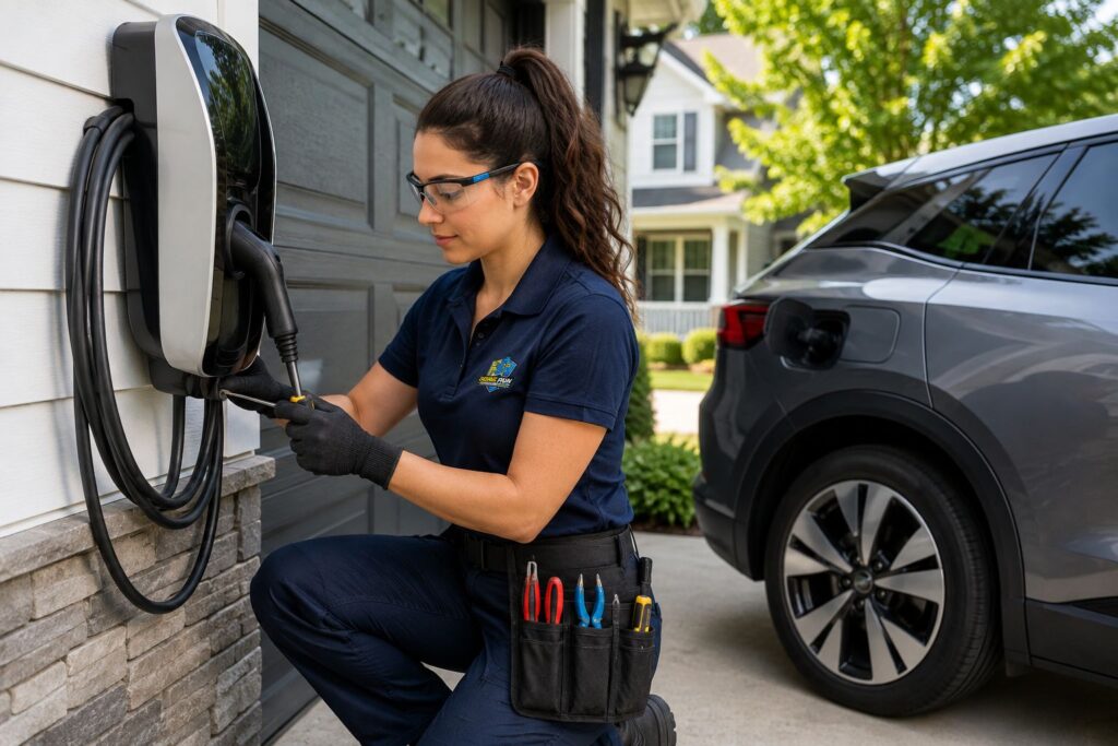 Residential EV Charger Installation service by Home Run in Georgia