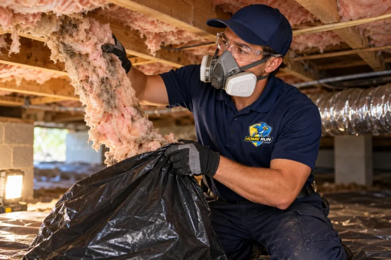 Crawlspace Insulation Removal for residential homes